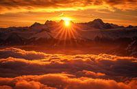 Mountains in evening dress