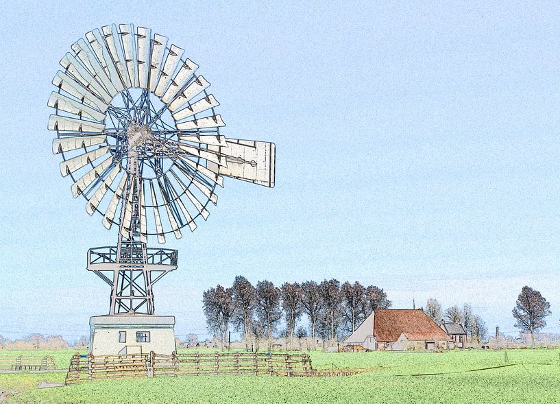Moulin à vent américain par Franke de Jong