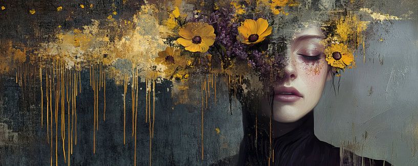 Fleurs jaunes par Caprices d'Art