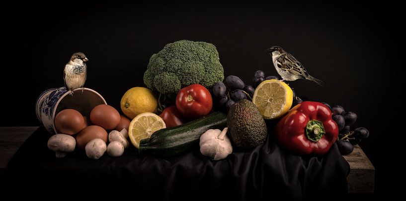 Still life fruit and vegetables by By Marjolein Design