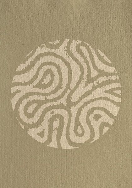 Orangefarbenes Labyrinth | Kreis von BySietske