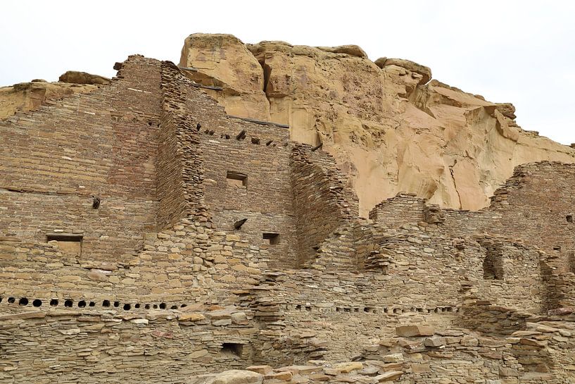 Pueblo Bonito (Pueblo-Kultur)  Bauwerk im Chaco Canyon, US-Bundesstaat New Mexico USA von Frank Fichtmüller