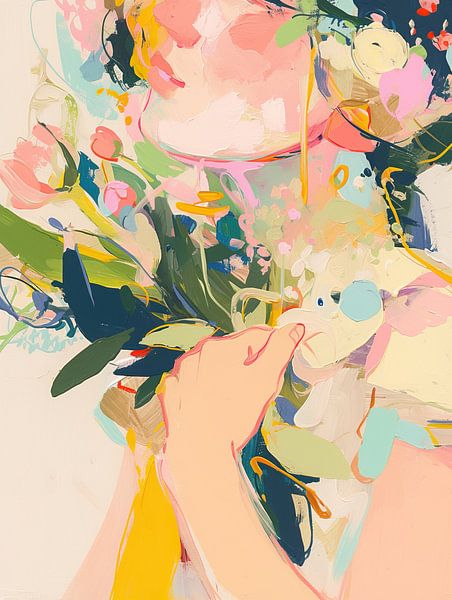 Women's Painting | Dreamy Whispers by Eye catching paintings