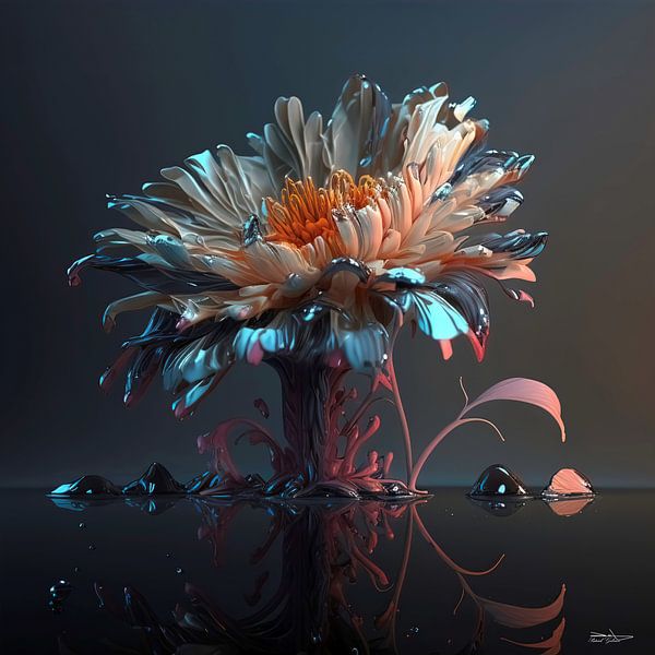 flowers with water by Gelissen Artworks