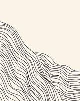 Berge in schwarzen Linien