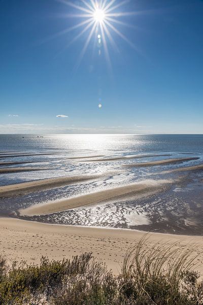 Lumière du matin sur le côté plat de la marée de List, Sylt par Christian Müringer
