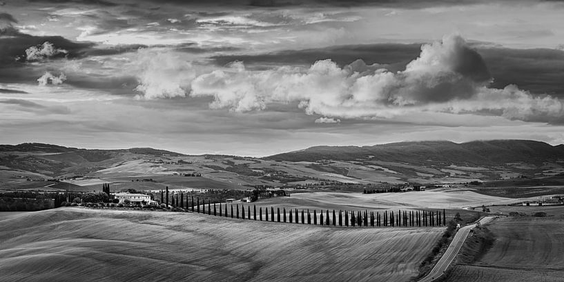 Agriturismo Poggio Covili in Schwarz und Weiß von Henk Meijer Photography