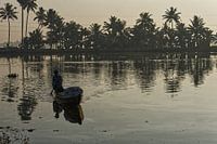 Morgenlicht über den Seen von Varkala