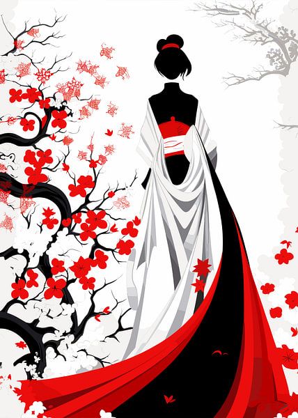 Ukiyo Japanese Painting by Mason Scott