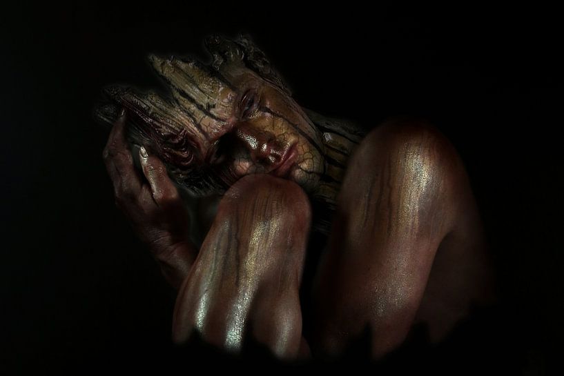 Holzskulptur von Cor Heijnen