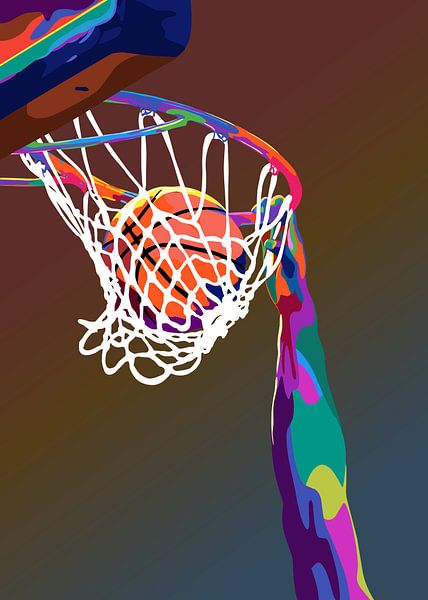 Basketball in der Pop-Art von IHSANUDDIN .