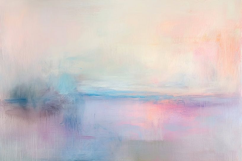 Abstrakt Zartrosa | Serenity Drift von Kunst Laune