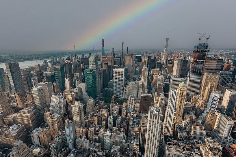 Regenbogen über Manhattan, New York City von Patrick Groß