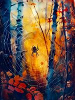 Spider in the web