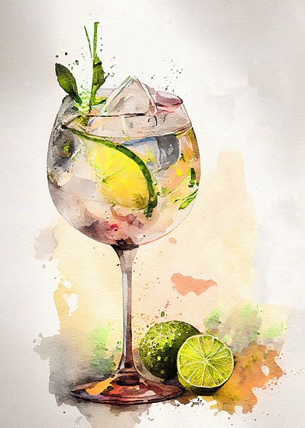 Kräuter- und Zitrusfruchtgetränk von JBJart Justyna Jaszke