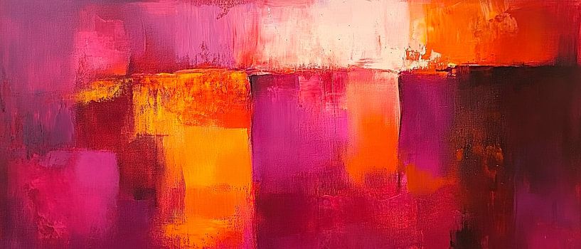 Jeu de couleurs dans des tons chauds par Poster Art Shop