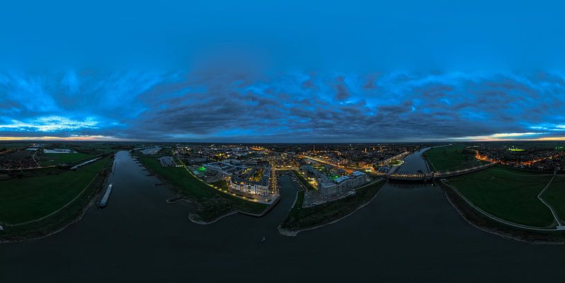 Panorama Noorderhaven Zutphen von Gebofotografie