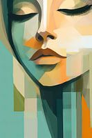 Frau abstrakt