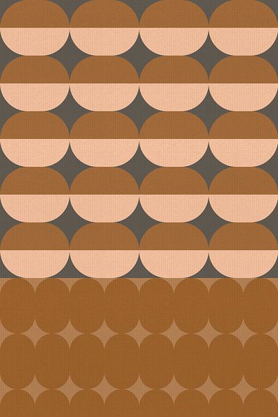 Geometrisches Retro-Muster. Moderne abstrakte Kunst III von Dina Dankers