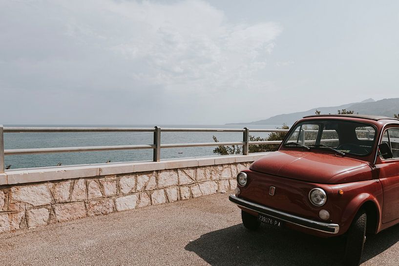 Old Fiat outside the city centre of Cefalu, Sicily Italy by Manon Visser