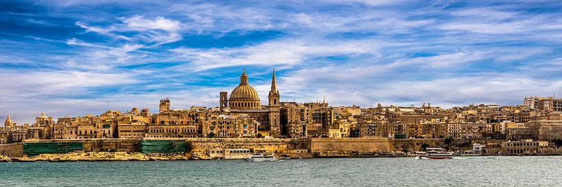 Panorama de La Valette avec la vieille ville de Malte par Dieter Walther