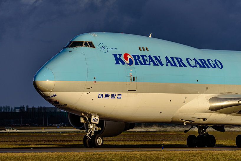 L'avion cargo Boeing 747-400 de Korean Air Cargo. par Jaap van den Berg