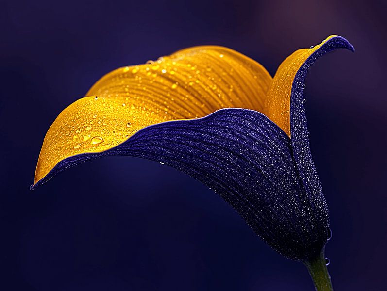 Magie des rêves d'automne jaunes et violets par Karina Brouwer