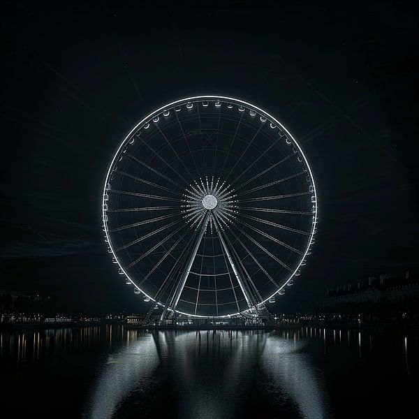 Exciting Times - The Colourful Fairground Ferris Wheel by Karina Brouwer