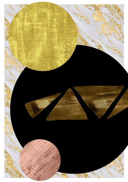 cercles sur le marbre par Jadzia Klimkiewicz