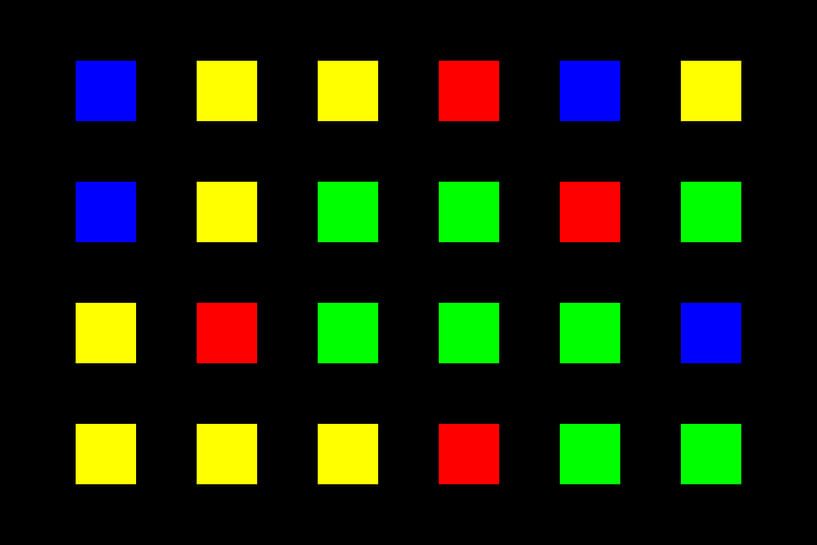 Nested | Center | 06x04 | N=01 | Random #02 | RGBY by Gerhard Haberern