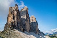Seitenansicht der Drei Zinnen