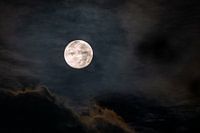 Moonshine and clouds