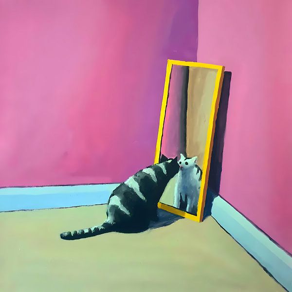 Katze im Spiegel von Juan Davis