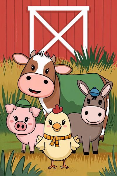 Niedliche Bauernhoftiere für die Scheune von Art & Soul Creations