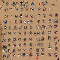 Luftbild Bergen aan Zee abstrakt