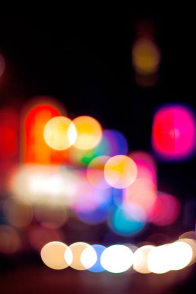 Die Lichter der Nathan Road, Hongkong von André van Bel