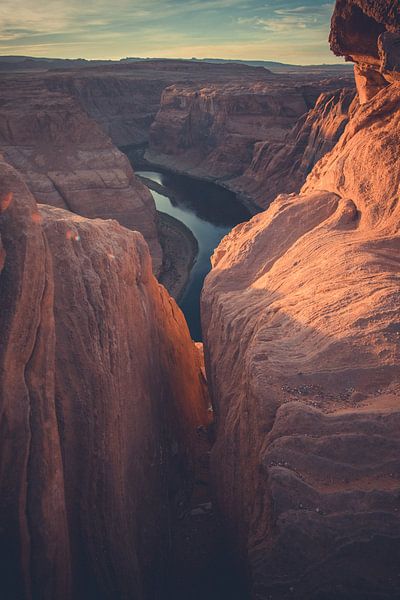 Sonnenuntergang in Horseshoe Bend, Arizona, USA von Michiel Verweij