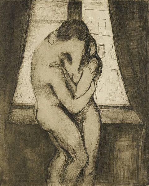 De Kus, Edvard Munch... van Meesterlijcke Meesters