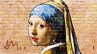 Girl with a Pearl Earring - Johannes Vermeer  - graffiti