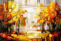 Warme abstrakte Herbstfarben