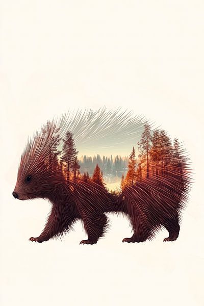 Wald im Tier von Poster Art Shop