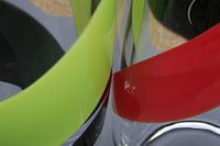 symfonie in zwart, groen, en rood