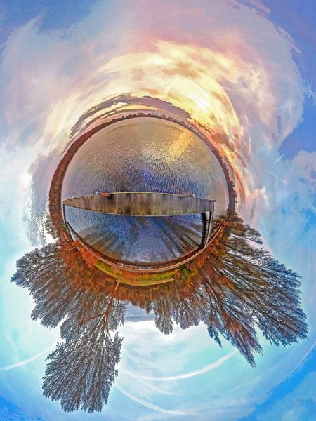 Panorama Sphérique Lac de Kralingen, Rotterdam par Frans Blok - des photos, de l'art et des autres décorations murales