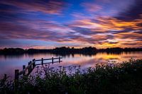 Zonsondergang bij het Paterwoldsemeer