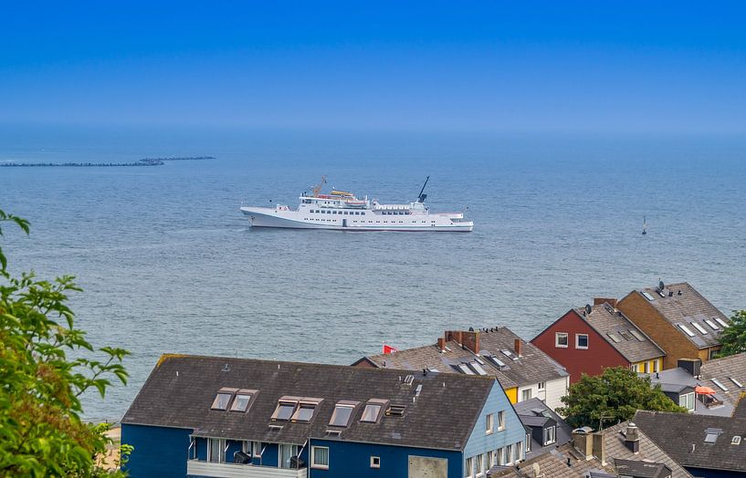 Ship lies in the harbor on the island of Helgoland by Animaflora PicsStock