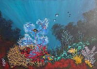 Kugelfisch im Korallenriff von Kenepa