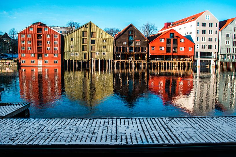 The old town of Trondheim, Norway by Dayenne van Peperstraten