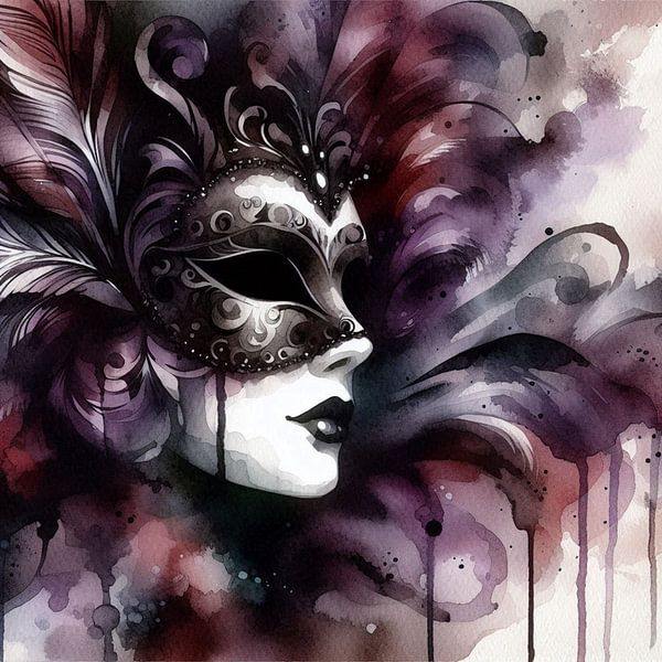 Venezianische Maske von Nicolette Vermeulen