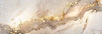Beige mit Gold abstrakte Textur Kunst als Panorama Wanddekoration