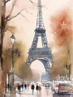 Paris ,Aquarelle